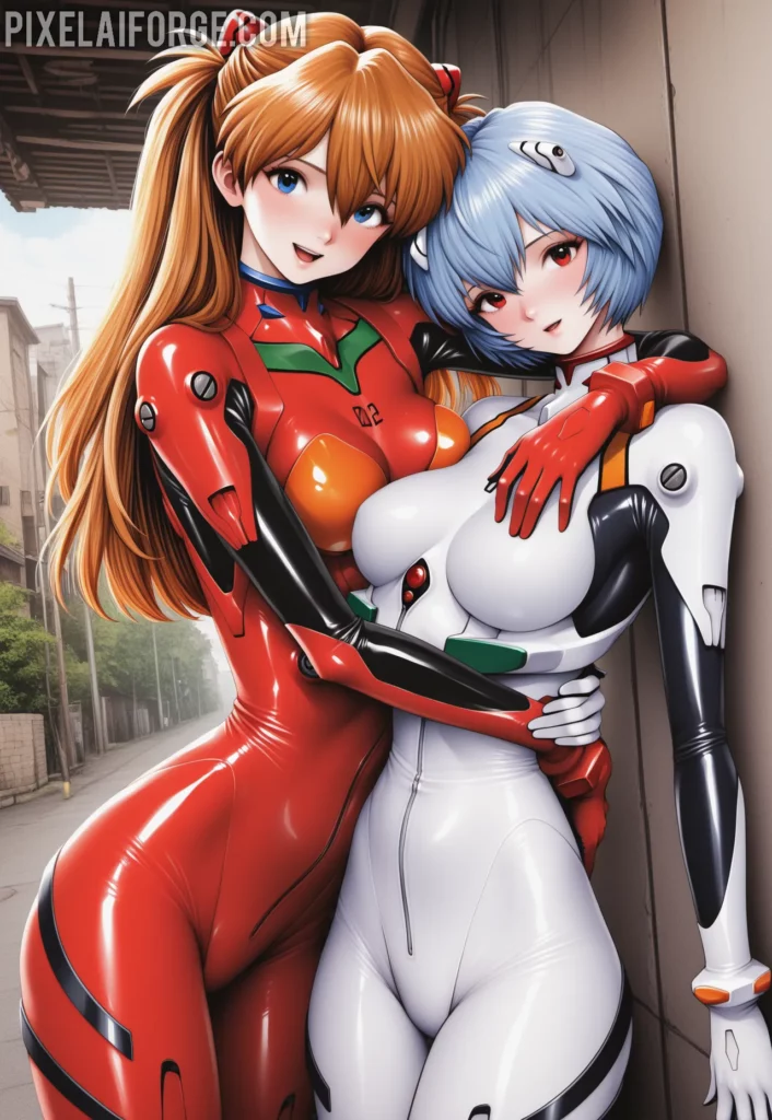 Evangelion Reimaginado en Estilo Hiperrealista: Asuka y Rei como Nunca Antes las Habías Visto