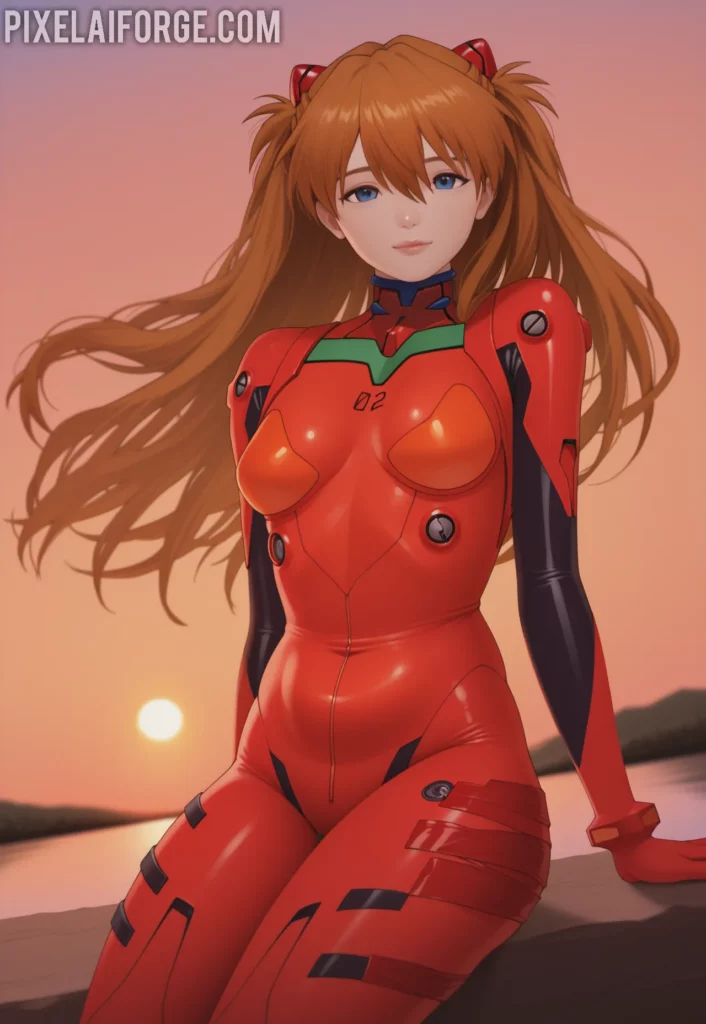 Kaida atop the Mech