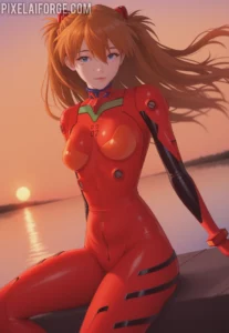 Kaida atop the Mech