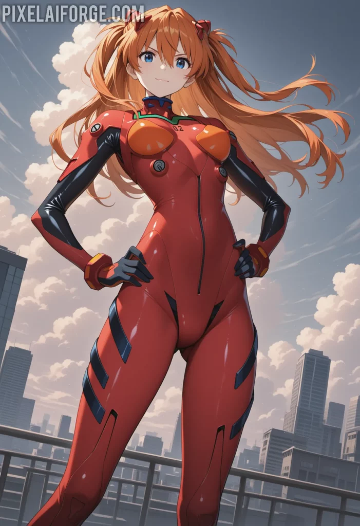 Kaida atop the Mech