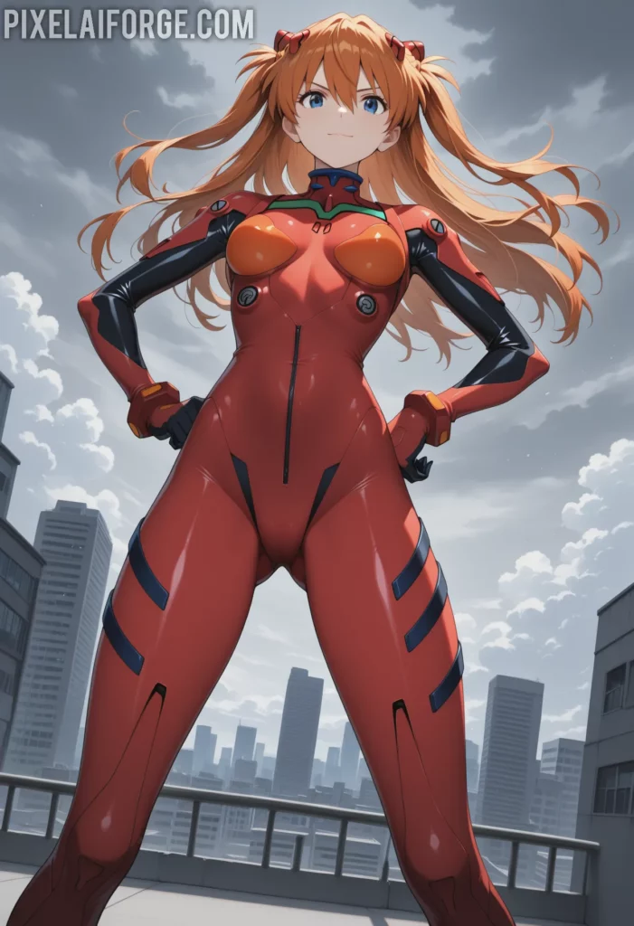 Kaida atop the Mech