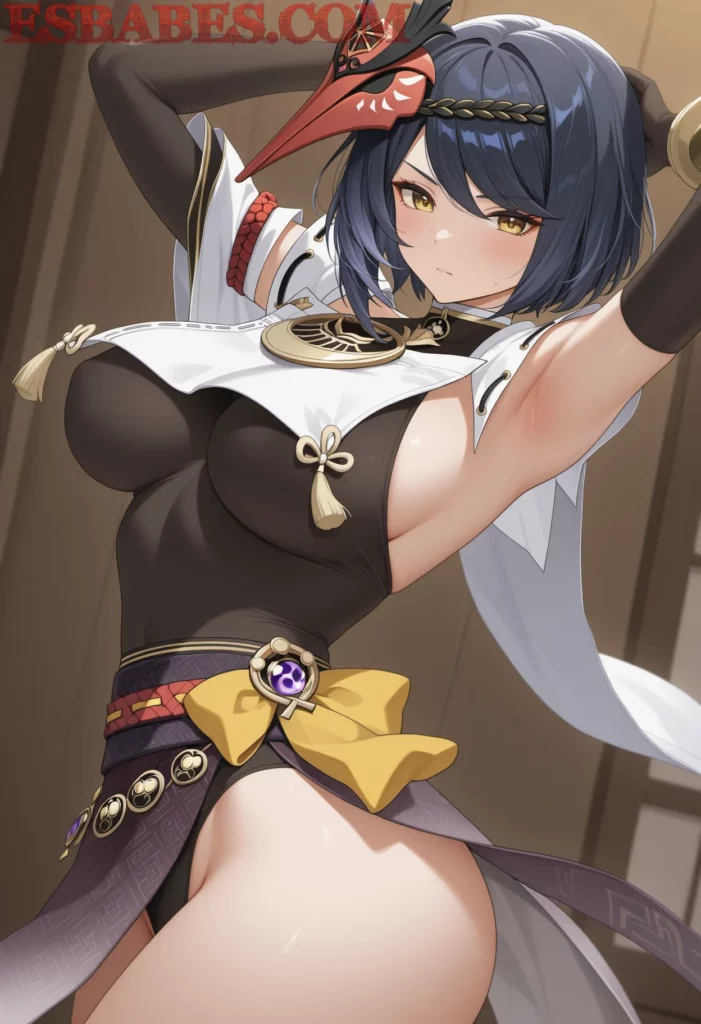 Kujou Sara en Genshin Impact 2025: La General Tengu de Inazuma