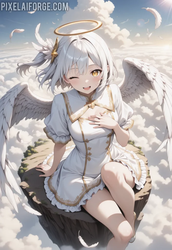 La Waifu Ángel del Anime que Conquista Corazones: Belleza Celestial y Diseño Sublime