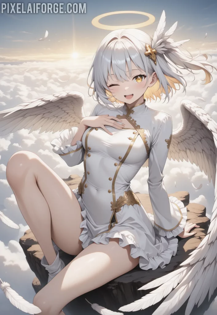 La Waifu Ángel del Anime que Conquista Corazones: Belleza Celestial y Diseño Sublime