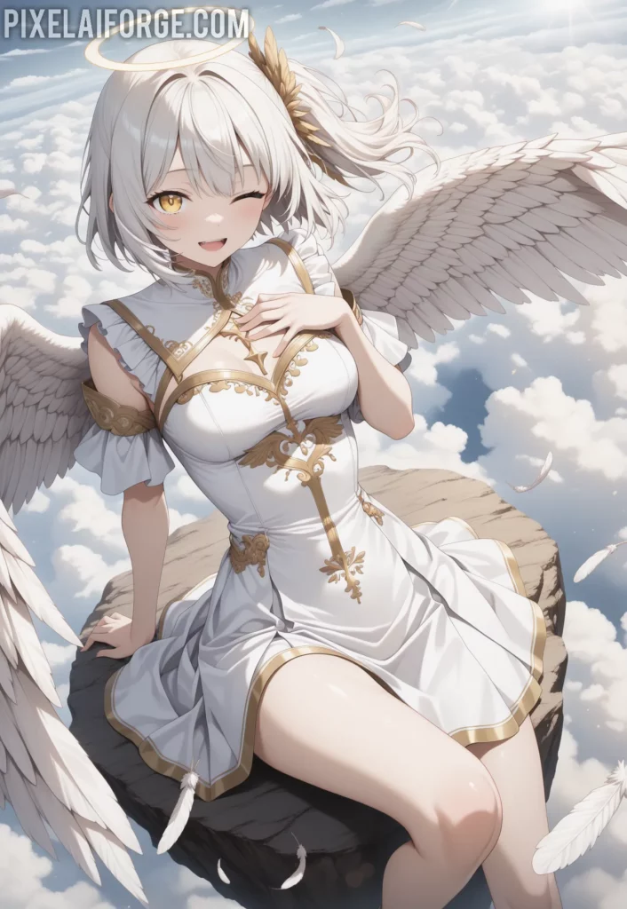 La Waifu Ángel del Anime que Conquista Corazones: Belleza Celestial y Diseño Sublime
