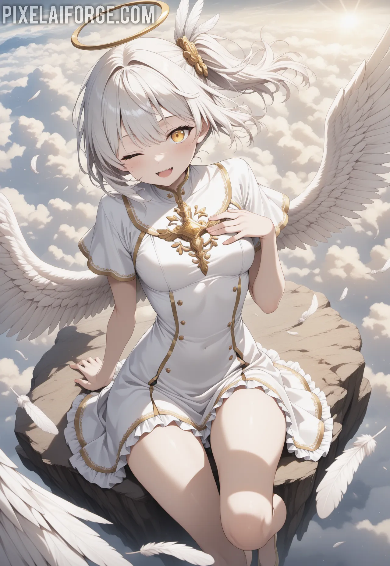 La Waifu Ángel del Anime que Conquista Corazones: Belleza Celestial y Diseño Sublime