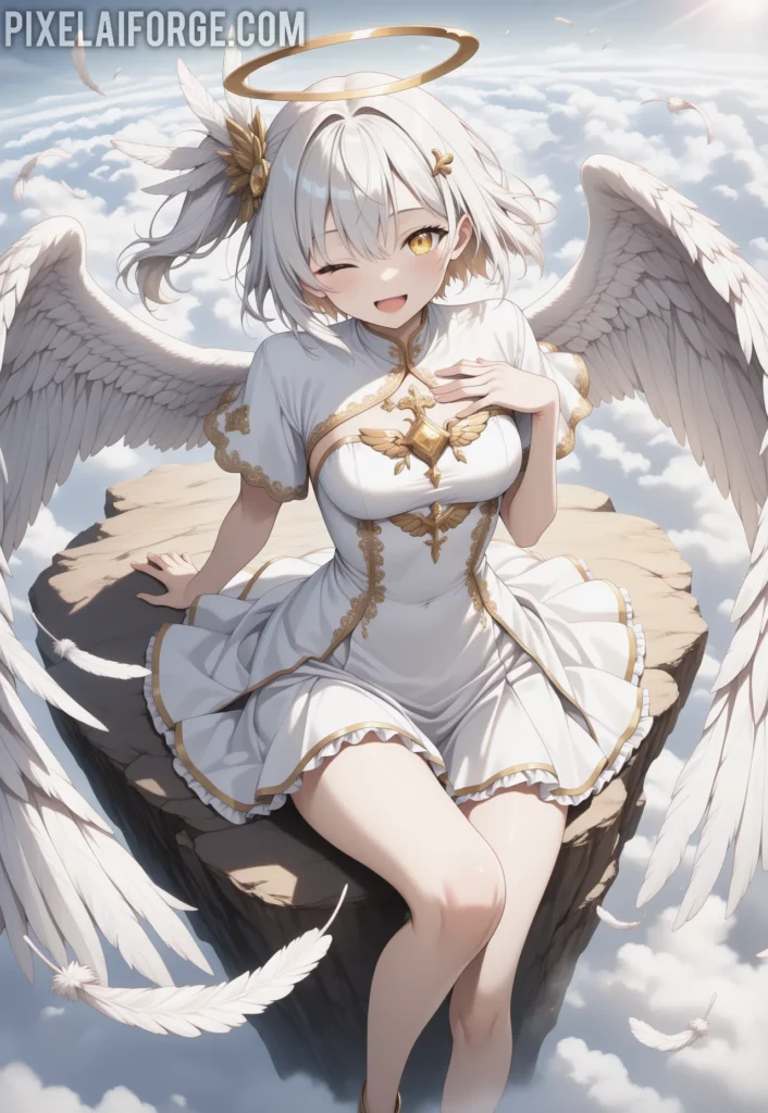 La Waifu Ángel del Anime que Conquista Corazones: Belleza Celestial y Diseño Sublime