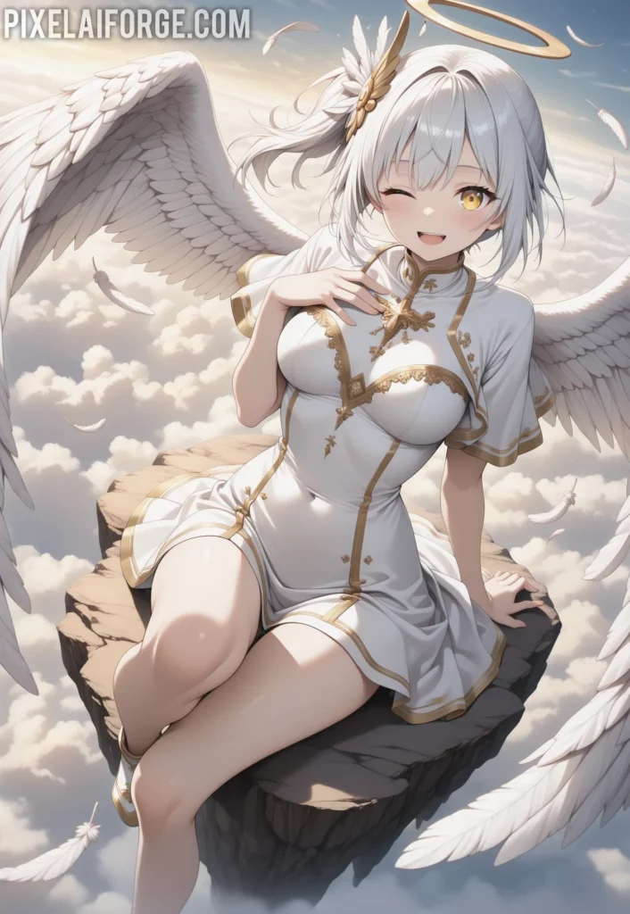 La Waifu Ángel del Anime que Conquista Corazones: Belleza Celestial y Diseño Sublime
