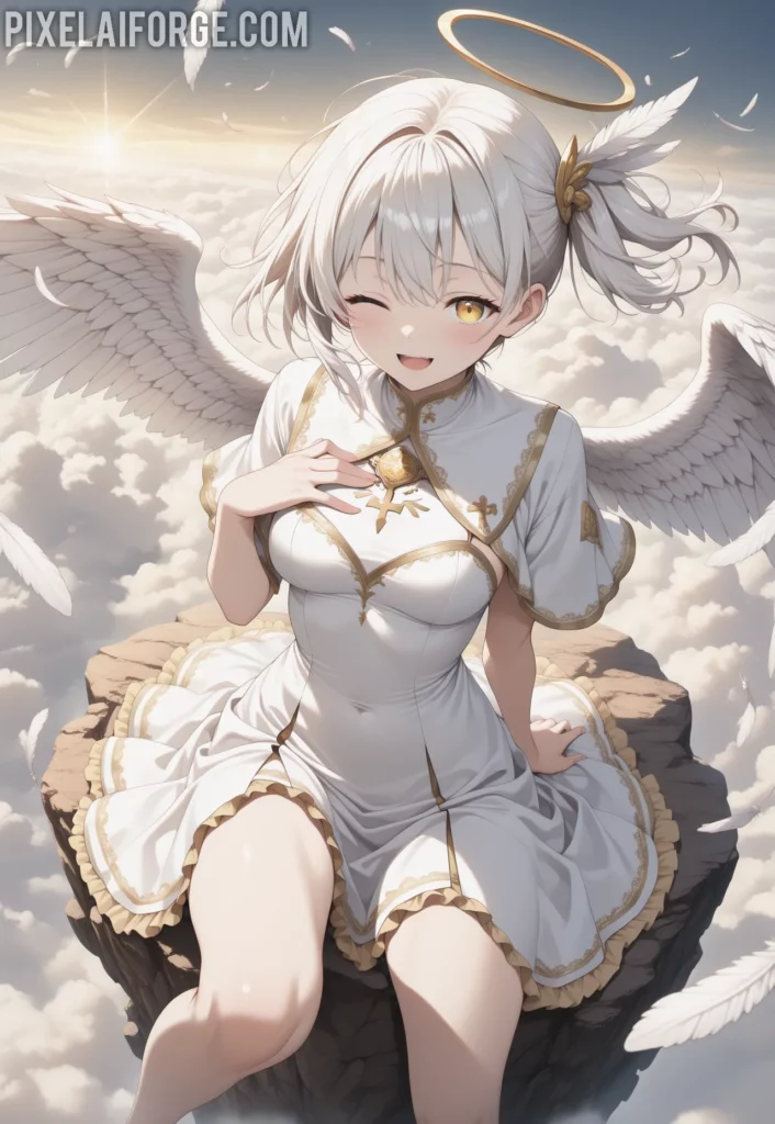 La Waifu Ángel del Anime que Conquista Corazones: Belleza Celestial y Diseño Sublime