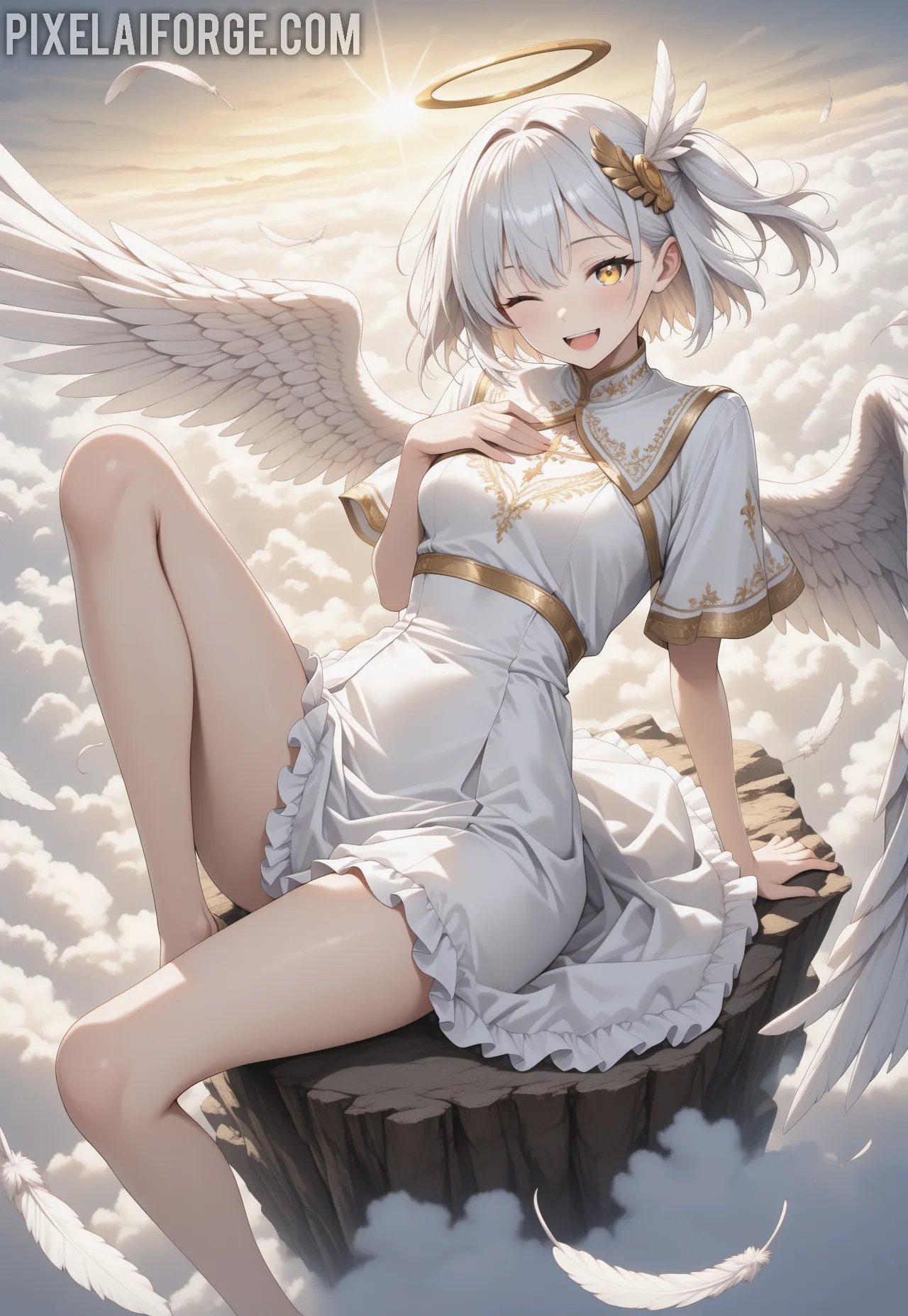 La Waifu Ángel del Anime que Conquista Corazones: Belleza Celestial y Diseño Sublime