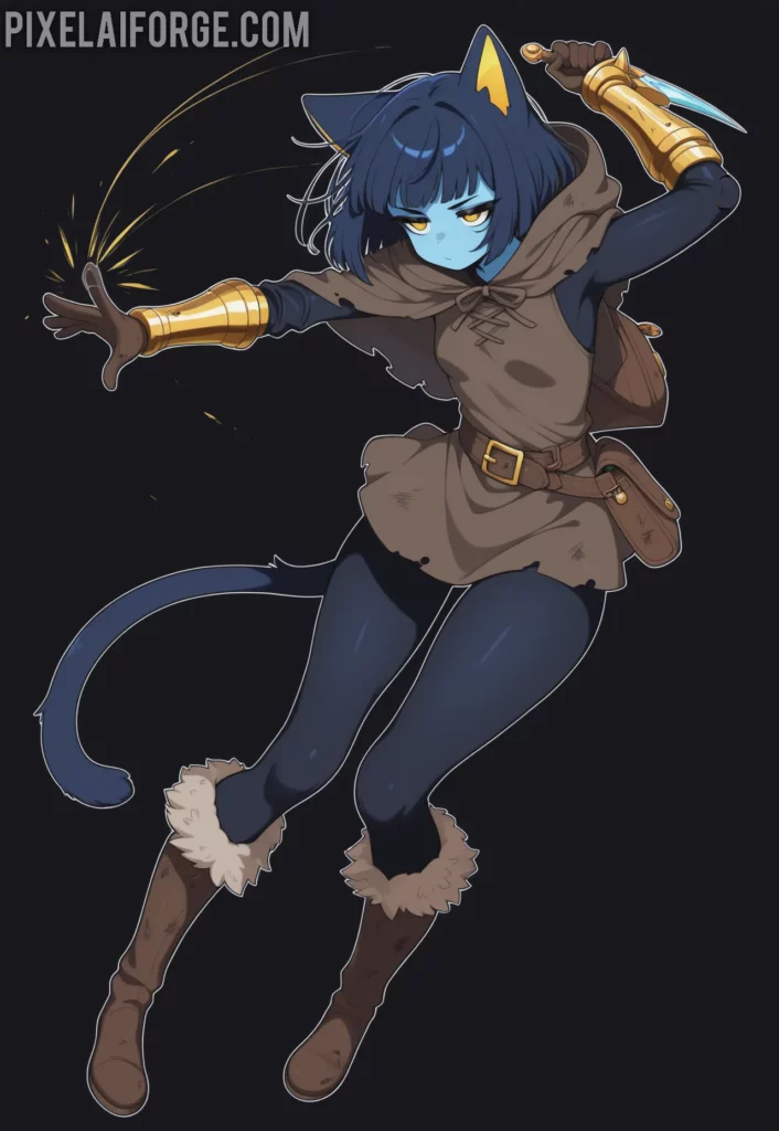 Sable in Mid-Leap
