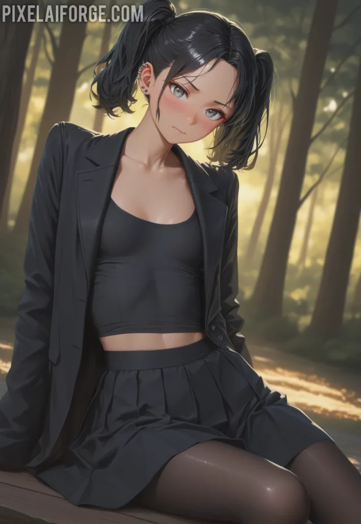 Yuki in the Forest