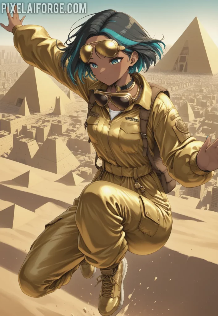Zari atop the Pyramid
