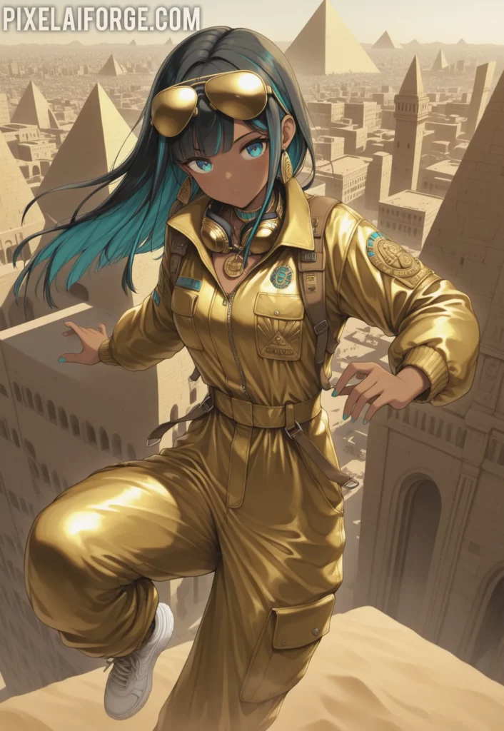 Zari atop the Pyramid