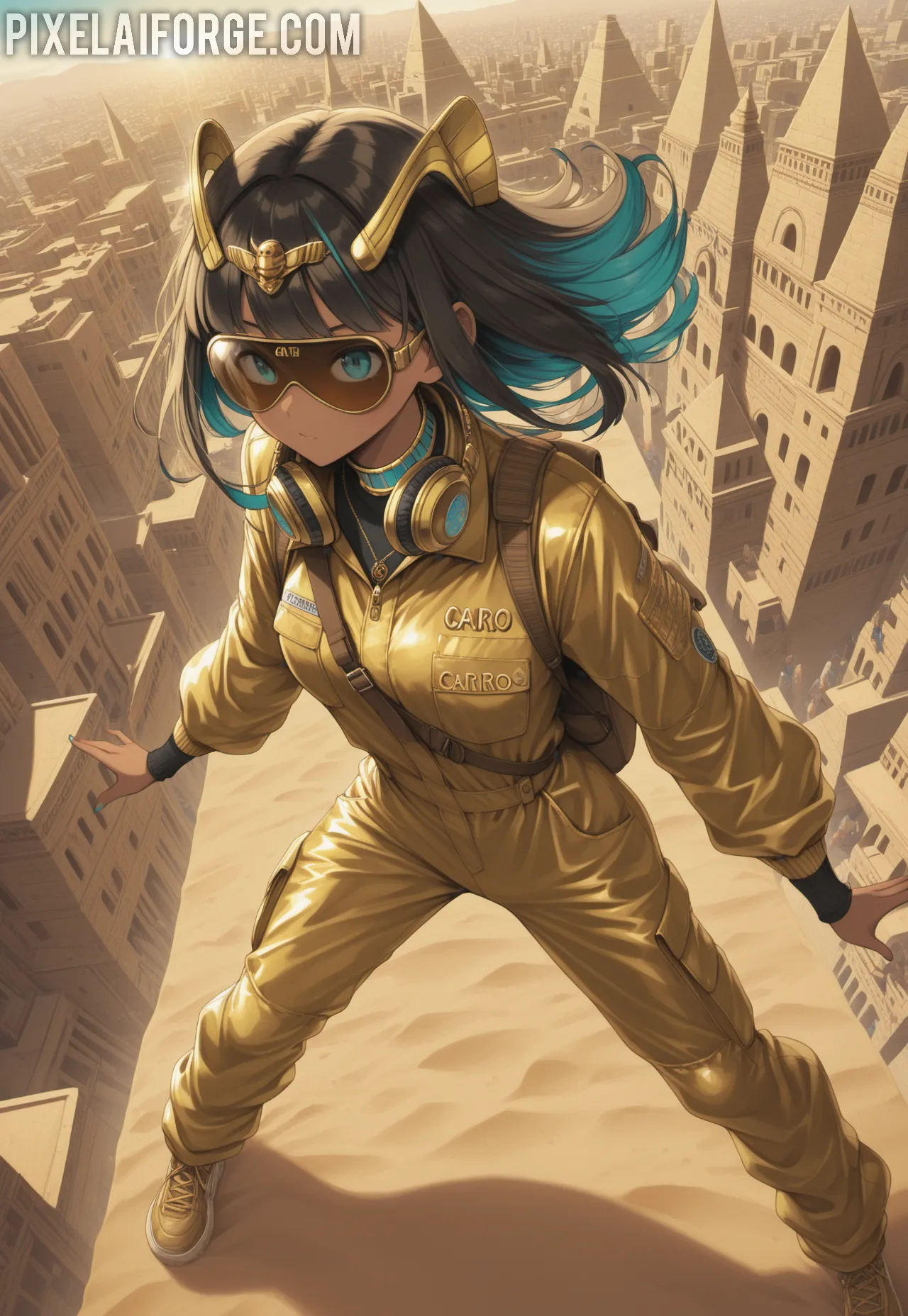 Zari atop the Pyramid
