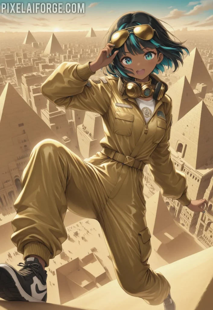 Zari atop the Pyramid
