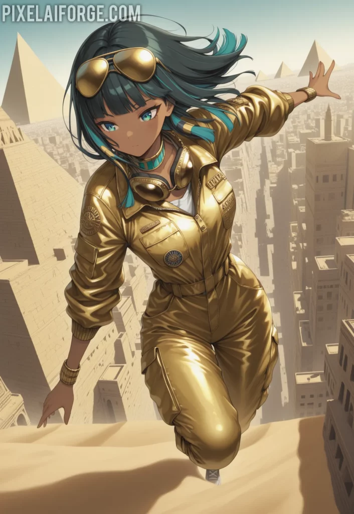 Zari atop the Pyramid