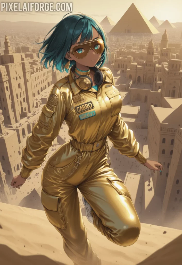 Zari atop the Pyramid