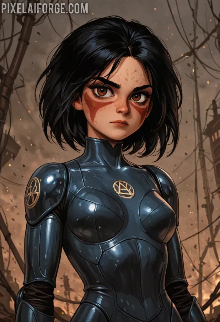 Imágenes Anime de Guerreras Cyborg Creadas con IA: Futurismo y Acción