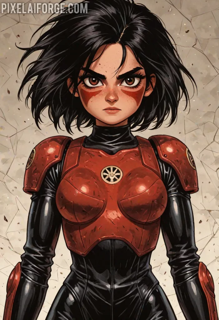 Imágenes Anime de Guerreras Cyborg Creadas con IA: Futurismo y Acción
