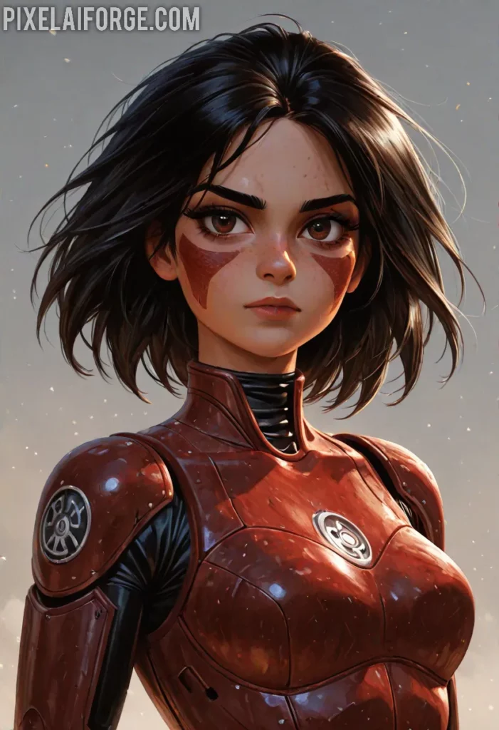 Imágenes Anime de Guerreras Cyborg Creadas con IA: Futurismo y Acción