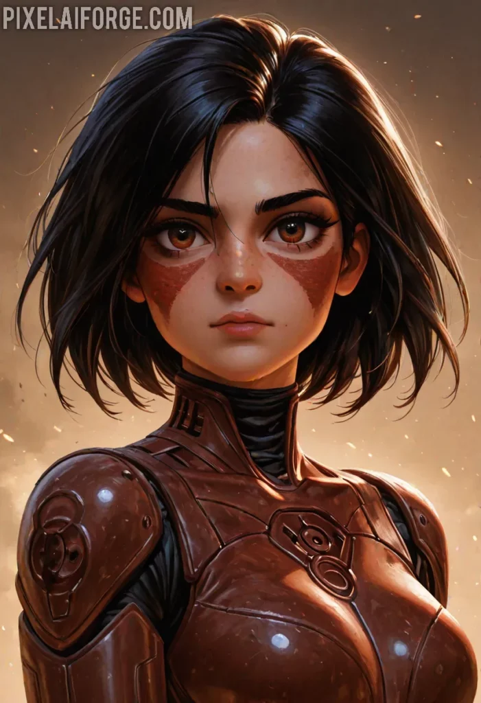 Imágenes Anime de Guerreras Cyborg Creadas con IA: Futurismo y Acción