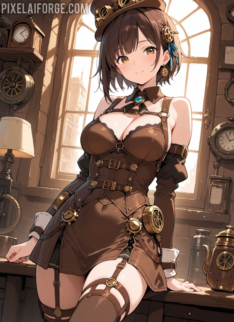 Curiosidades steampunk y arte anime IA: una fusión sorprendente