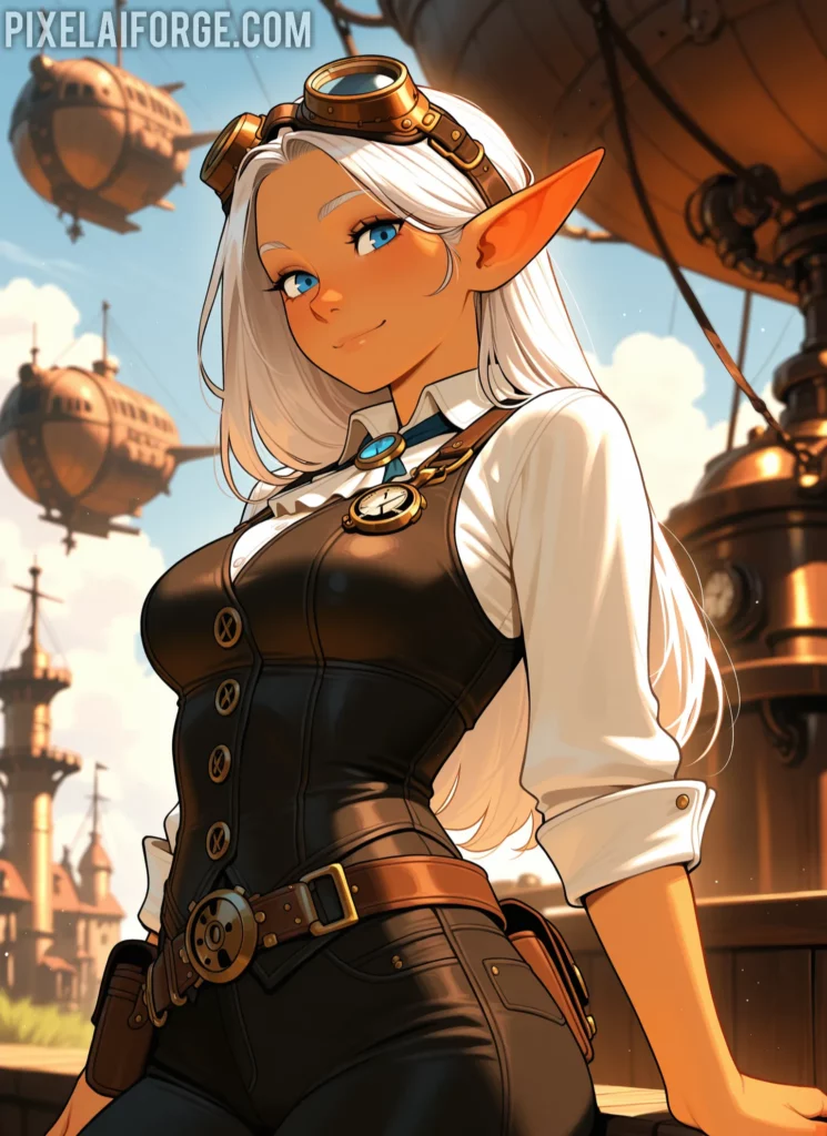 Curiosidades steampunk y arte anime IA: una fusión sorprendente
