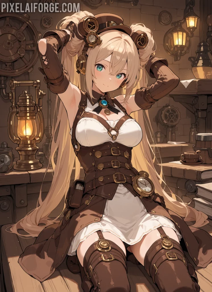 Curiosidades steampunk y arte anime IA: una fusión sorprendente