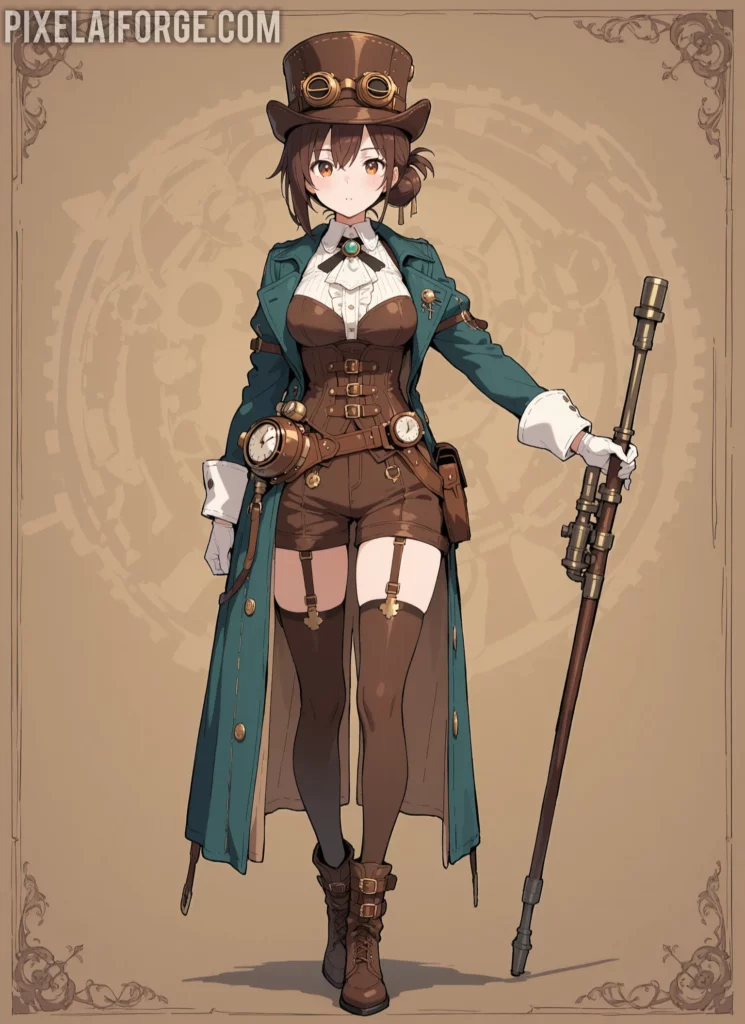 Curiosidades steampunk y arte anime IA: una fusión sorprendente