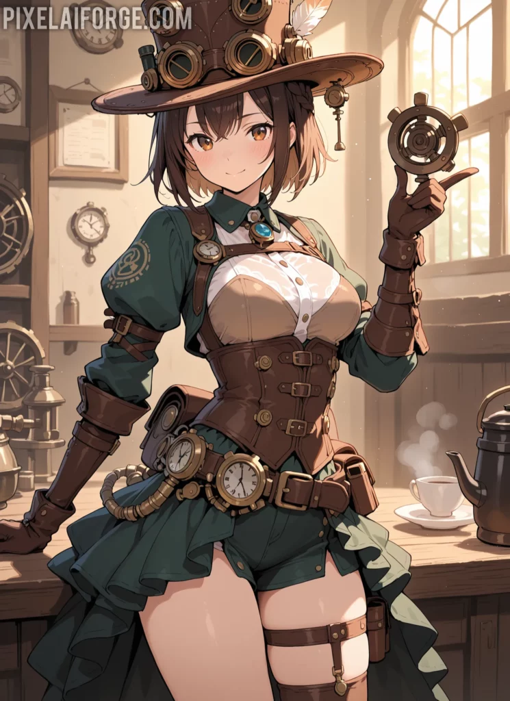 Curiosidades steampunk y arte anime IA: una fusión sorprendente