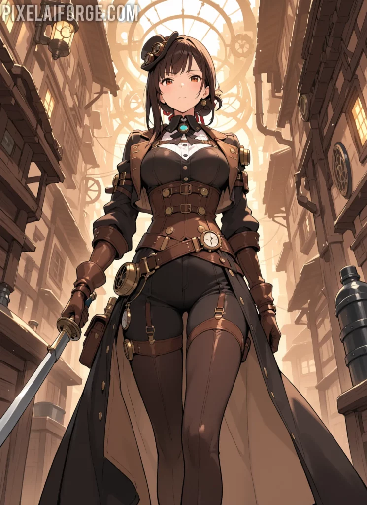 Curiosidades steampunk y arte anime IA: una fusión sorprendente