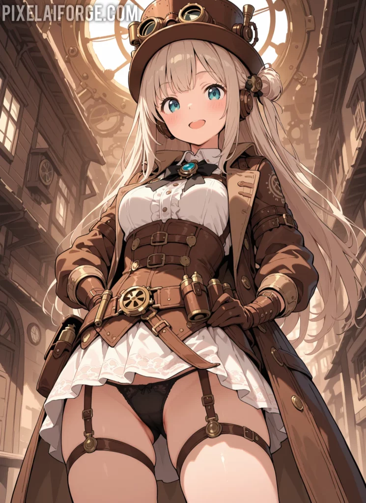 Curiosidades steampunk y arte anime IA: una fusión sorprendente