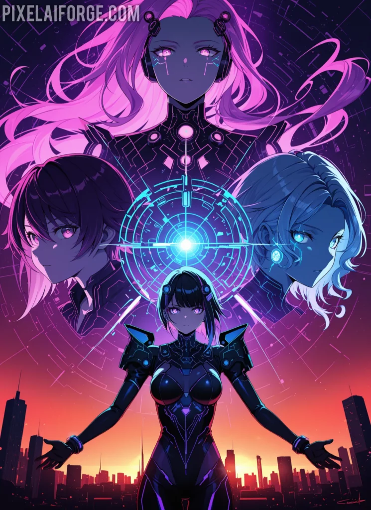 Galería de la obra de Veselin Petrov homenaje al anime icónico que marcó generaciones