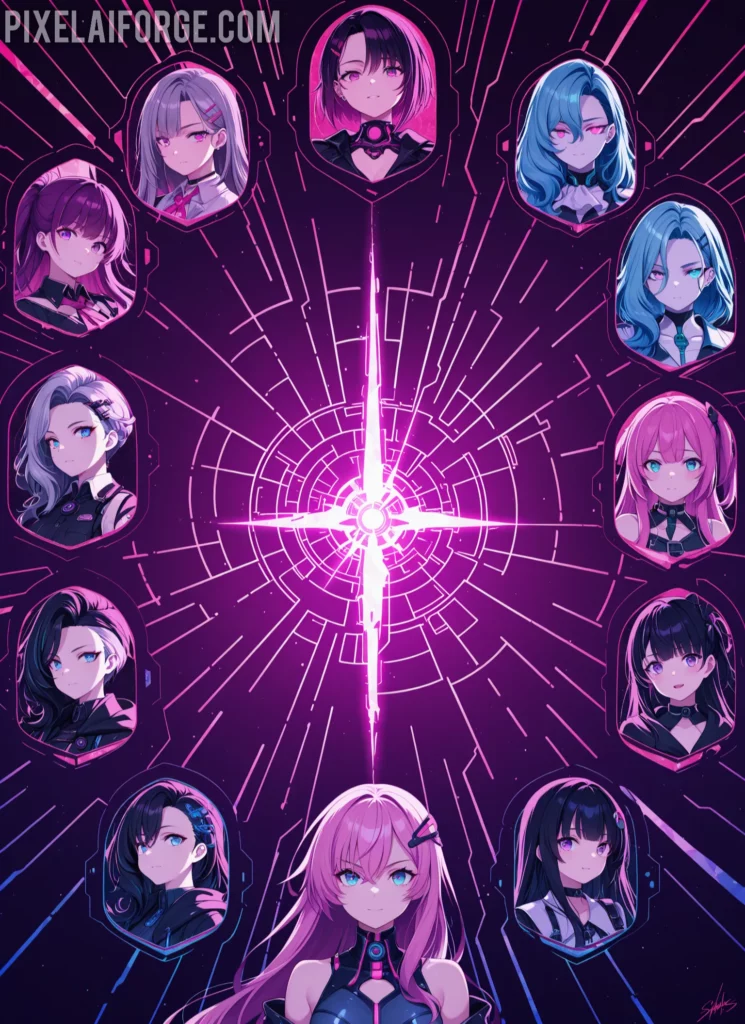 Galería de la obra de Veselin Petrov homenaje al anime icónico que marcó generaciones