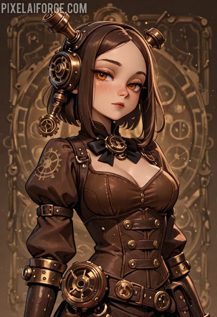 Las mejores imágenes steampunk anime creadas con IA: arte retrofuturista en su máxima expresión
