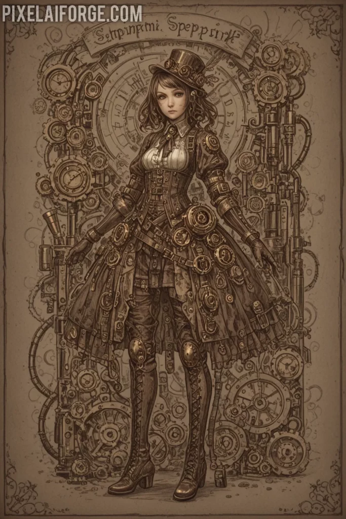 Orígenes steampunk y su conexión con el arte anime e inteligencia artificial