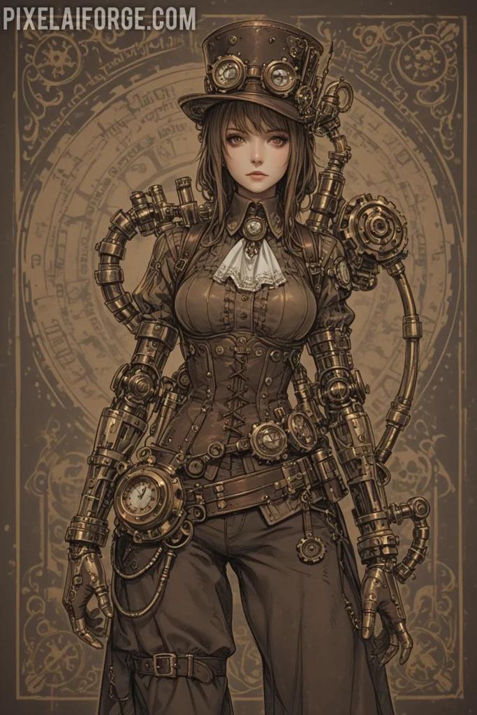 Orígenes steampunk y su conexión con el arte anime e inteligencia artificial