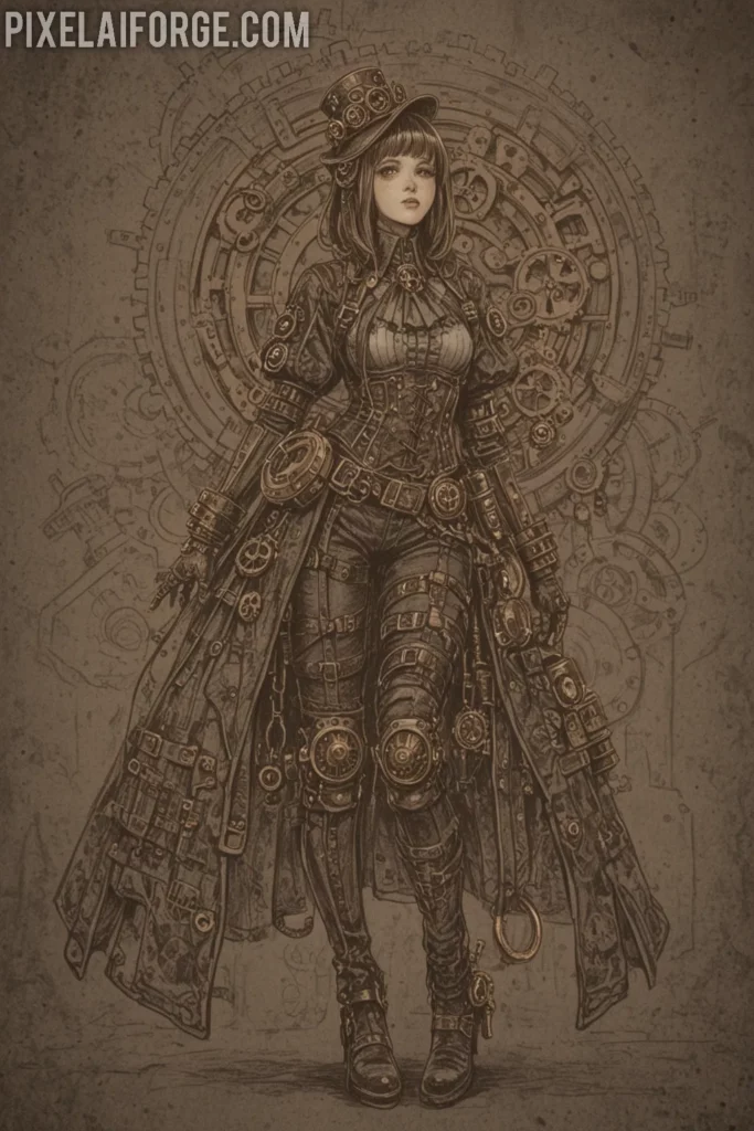 Orígenes steampunk y su conexión con el arte anime e inteligencia artificial