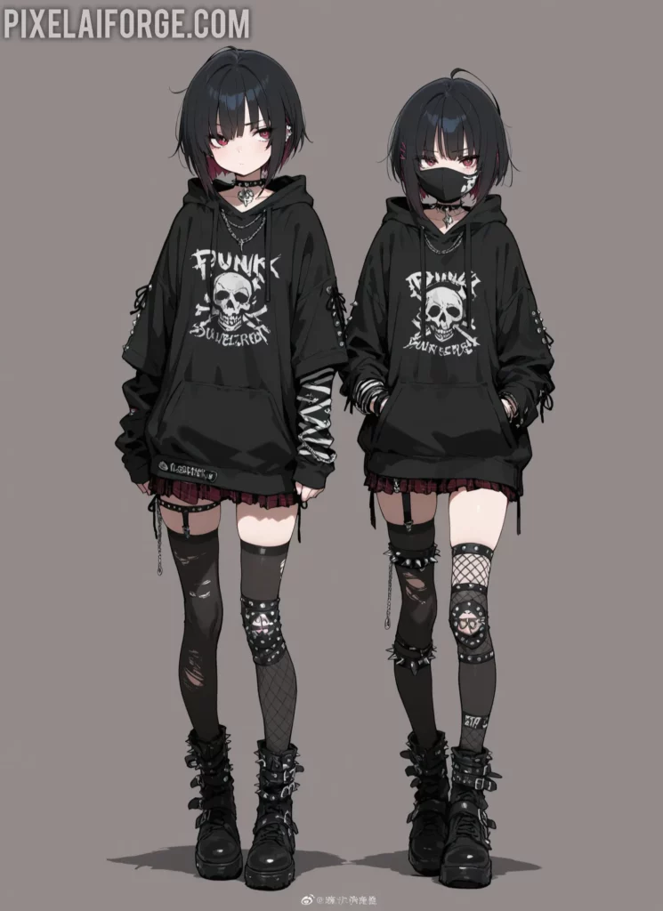 Punk historia y curiosidades: el legado rebelde y su influencia en chicas anime IA