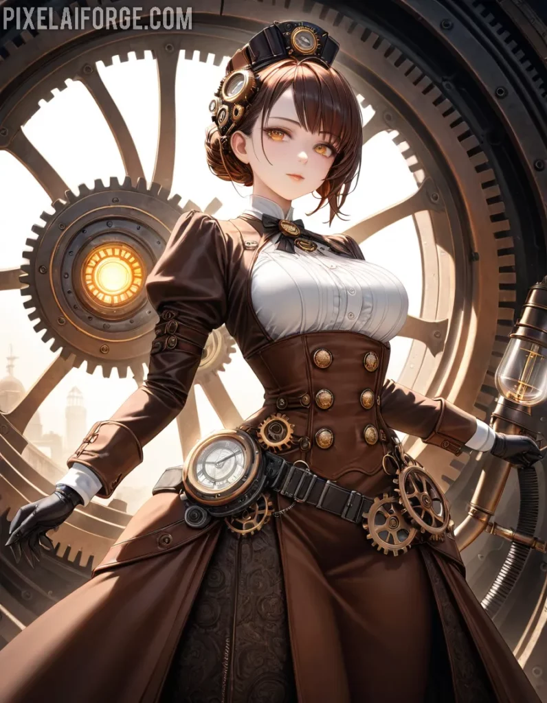 Steampunk Anime imágenes generadas por IA y tendencias creativas para 2025