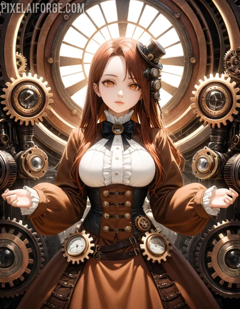 Steampunk Anime imágenes generadas por IA y tendencias creativas para 2025