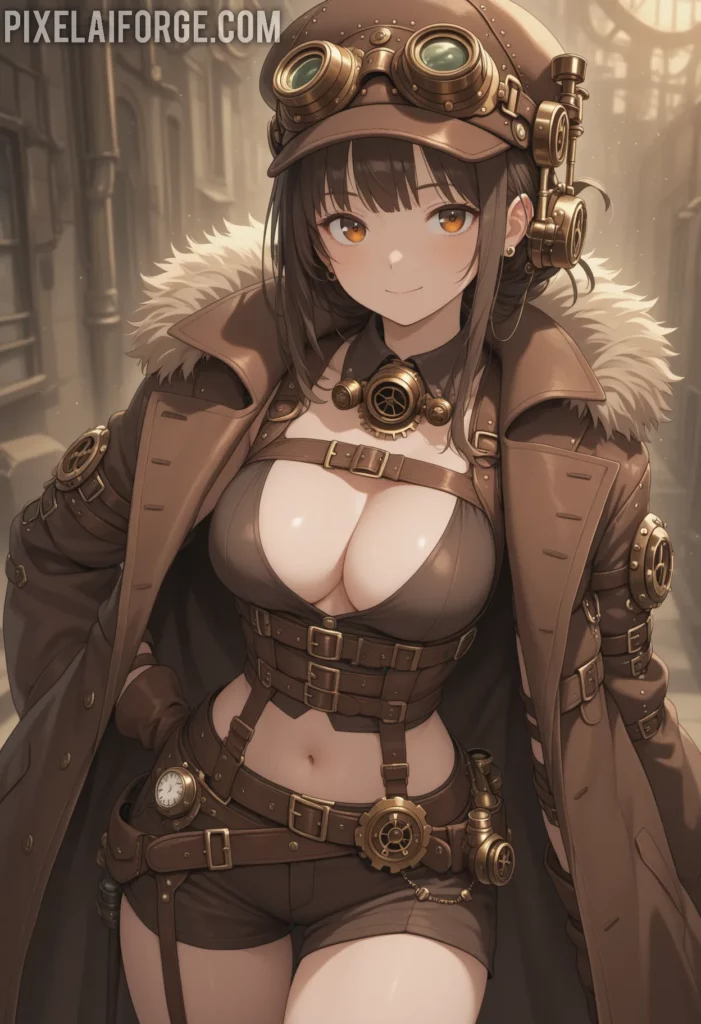 Steampunk Anime imágenes generadas por IA y tendencias creativas para 2025