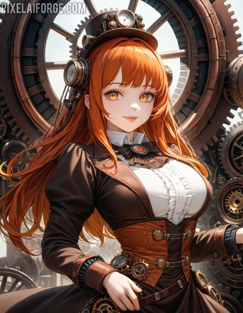Steampunk Anime imágenes generadas por IA y tendencias creativas para 2025