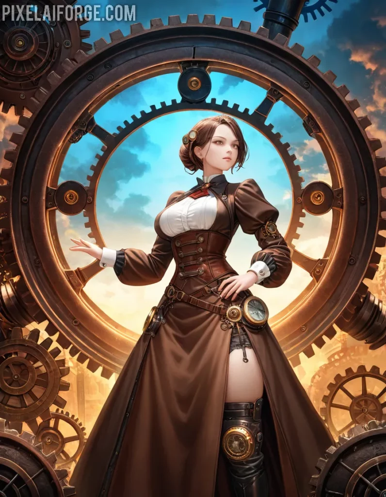 Steampunk Anime imágenes generadas por IA y tendencias creativas para 2025