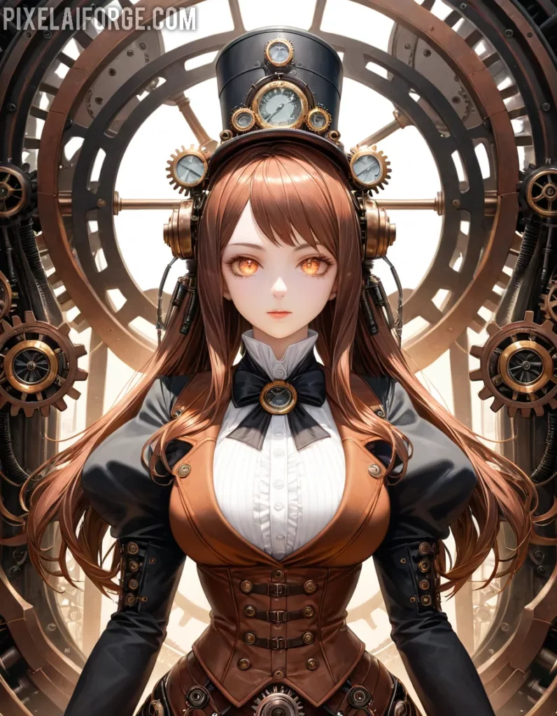 Steampunk Anime imágenes generadas por IA y tendencias creativas para 2025