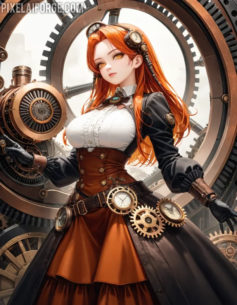 Steampunk Anime imágenes generadas por IA y tendencias creativas para 2025