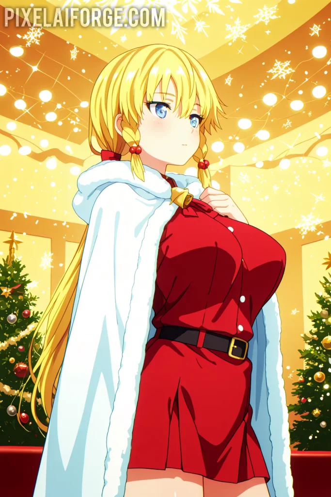 mejores prompt para crear imágenes anime navideños