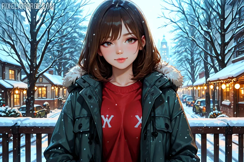 mejores prompt para crear imágenes anime navideños