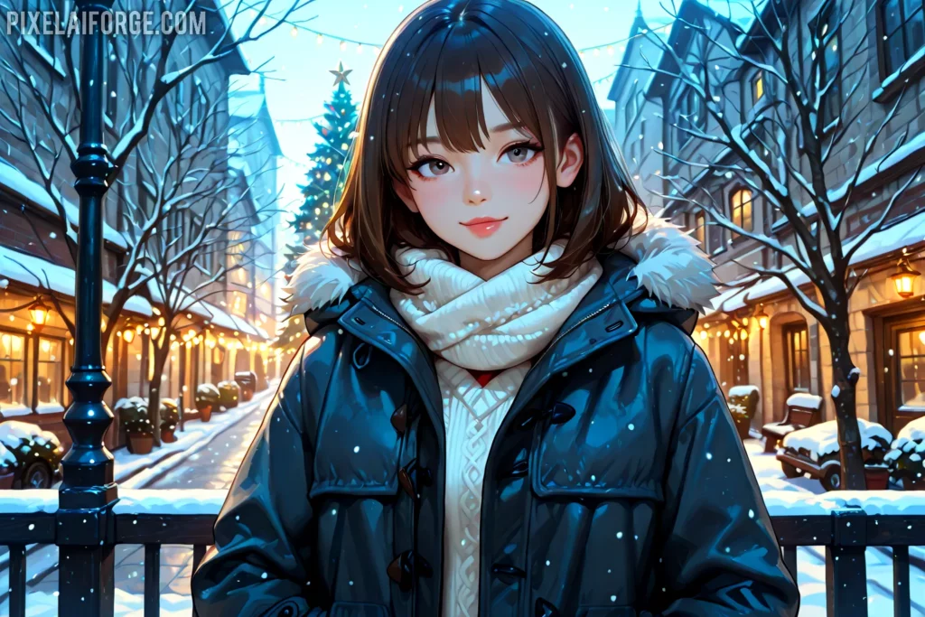 mejores prompt para crear imágenes anime navideños